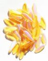 50 5x16mm Matte Transparent Topaz AB Dagger Beads
